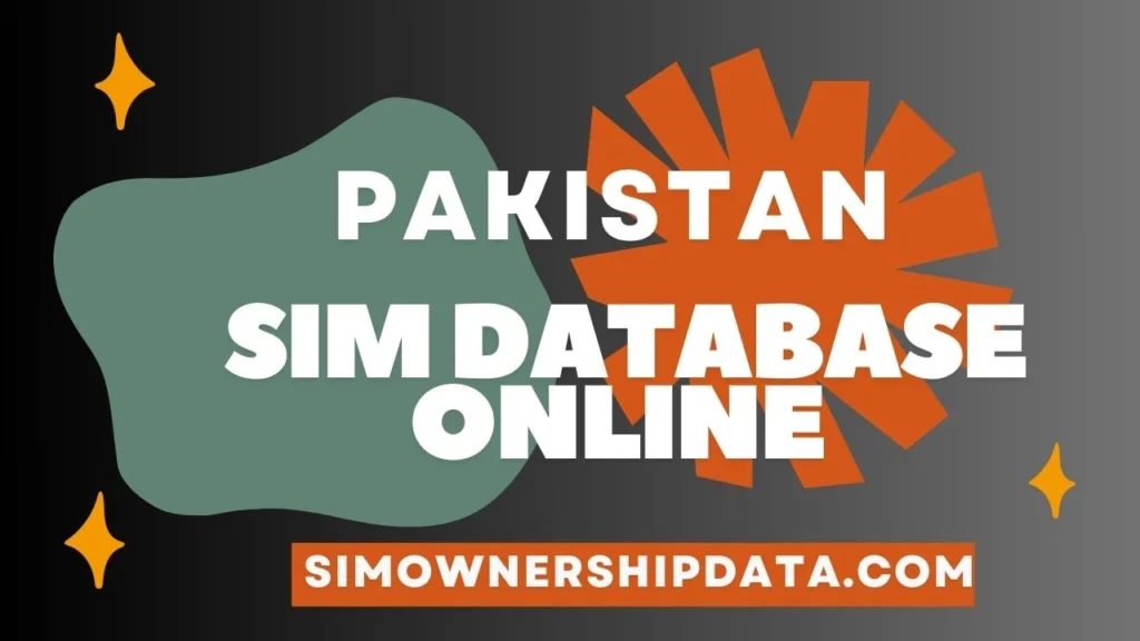 Sim Database Online Pakistan